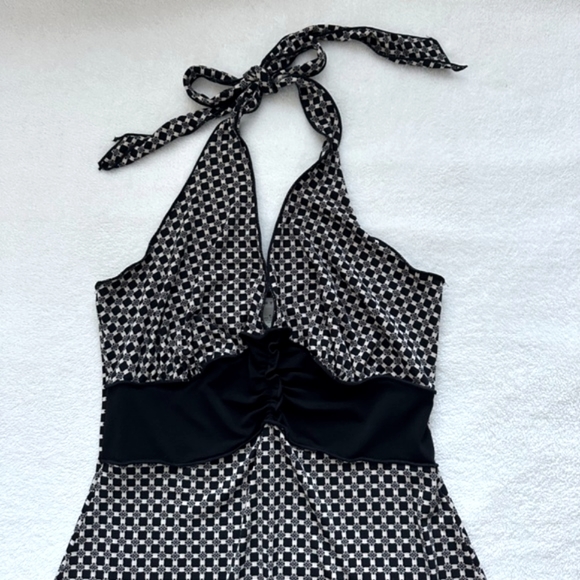 Max Studio | Dressy Stretchy Tie Halter EUC Ladies Medium - Picture 9 of 13